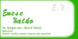 emese walko business card
