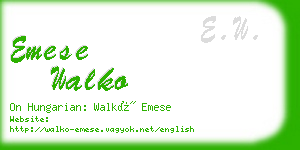 emese walko business card